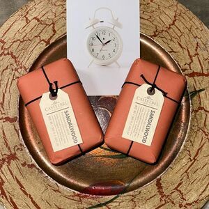 CASTELBEL PORTO Sandalwood Triple Milled Rich Scented Soap Bars for Men 2 Bars